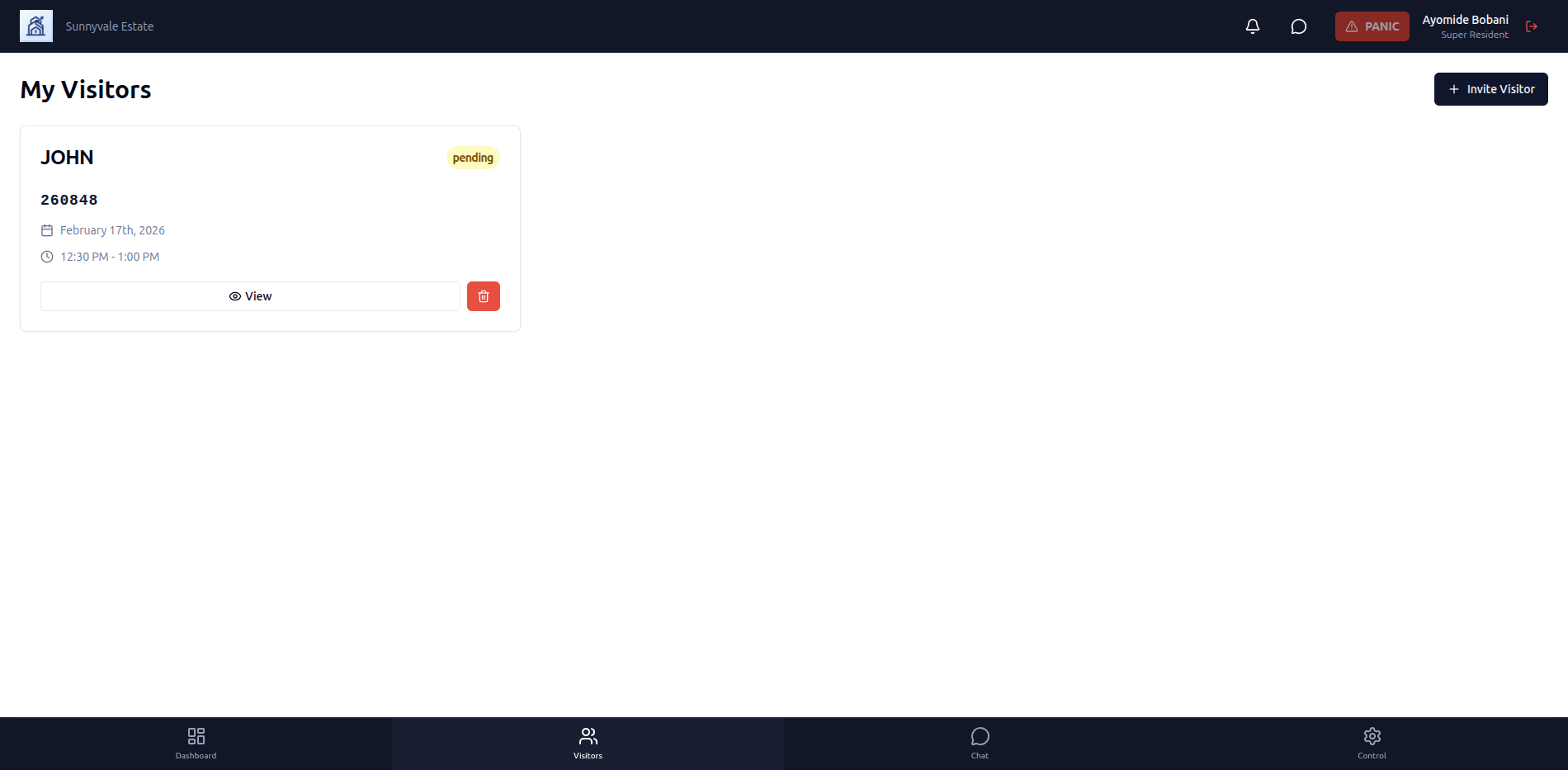 Visitor Verification Records